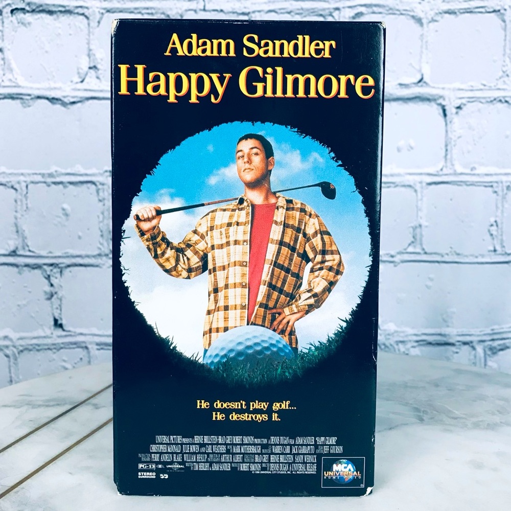 Happy Gilmore Starting Adam Sandler Vintage 1996 VHS Movie